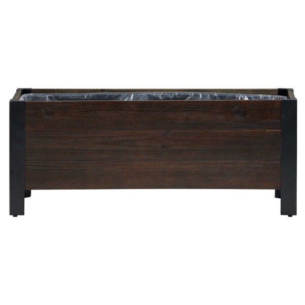 Grapevine Rectangular Wood planter